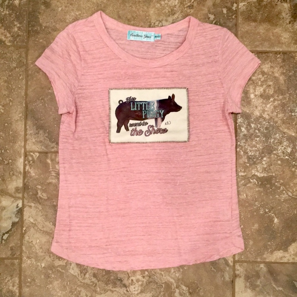 Southern Grace girl’s size 10-12 pig blouse